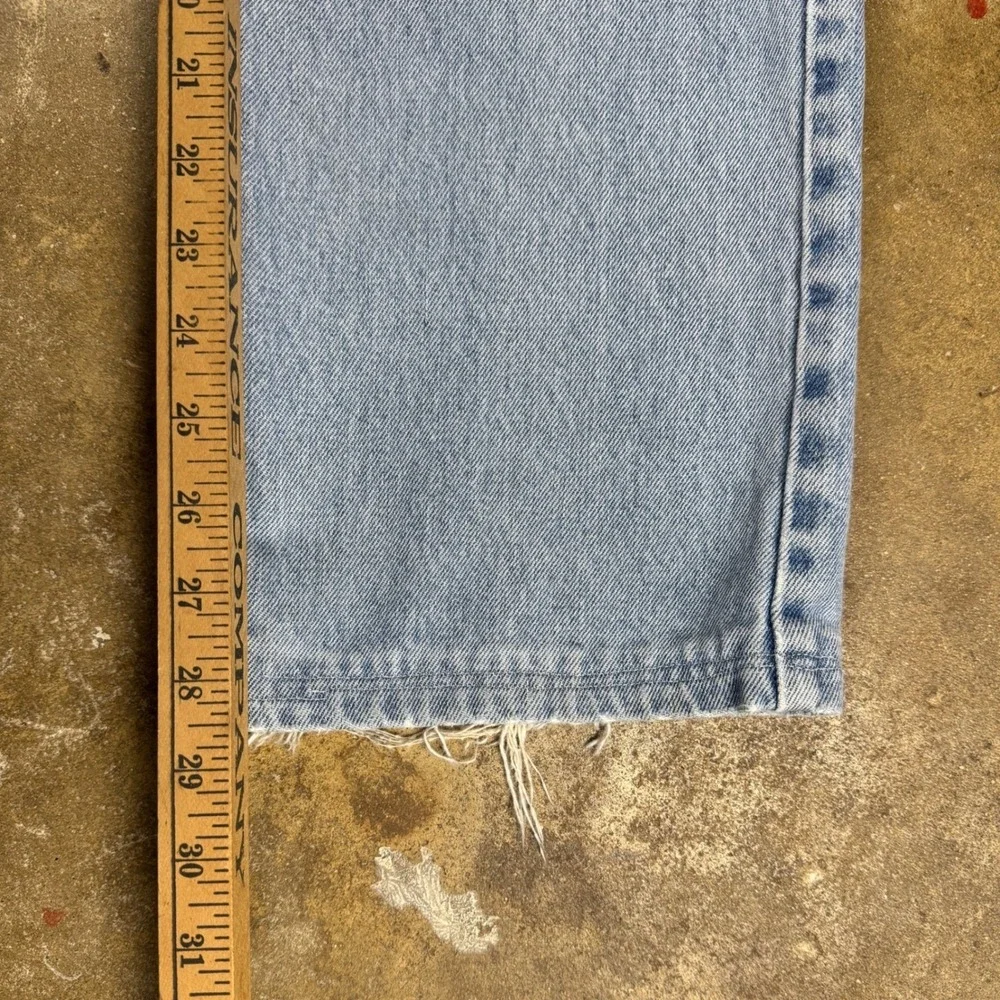Vtg Levi's 505‎ Men's Jeans 34x28.5 Light Wash Distressed Hemmed Vintage Y2K